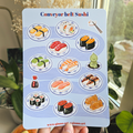 Conveyor belt Sushi sticker sheet