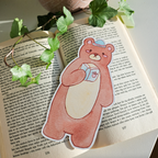 Bear bookmark. Front.
