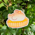 Lemon Meringue Pie Duck Sticker, the duck is the meringue and is a bit toasted