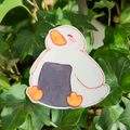 duck wrapped in a nori sheet like a onigiri, sticker